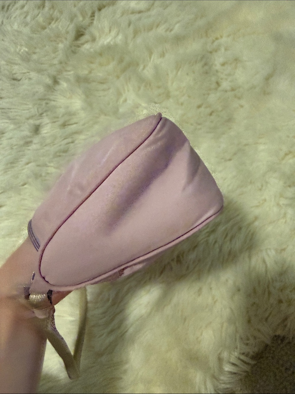Prada Lilac Nylon Shoulder Baguette Bag - Picture 7 of 12